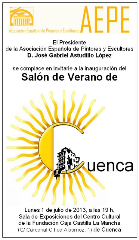 Invitación vertical I Salón de Cuenca
